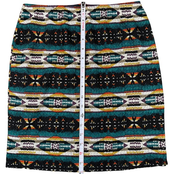 Catch My I size medium tribal design mini skirt elastic waist & attached slip - Picture 6 of 7